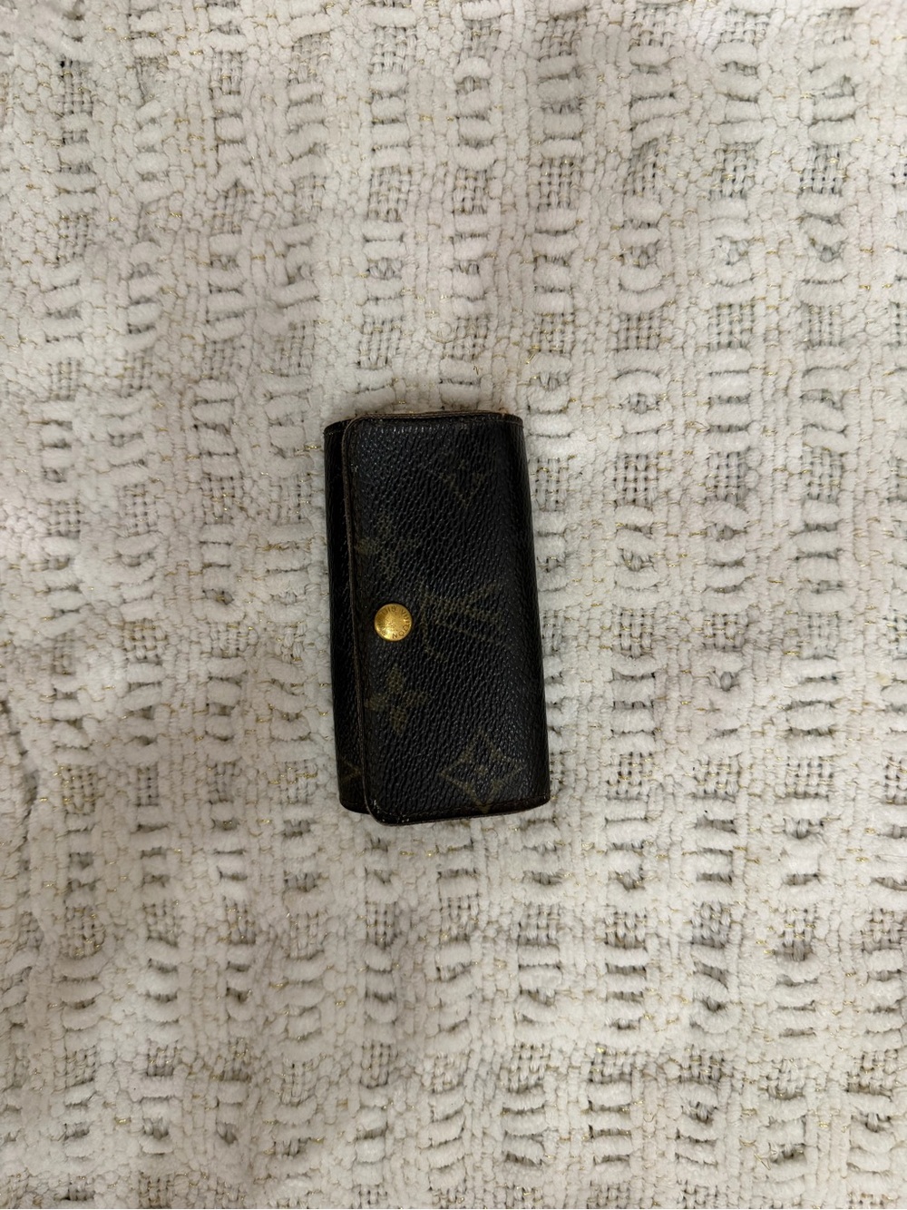 Louis Vuitton Monogram Key Holder - Dark Brown with Gold Hardware